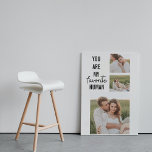 Modern Collage Couple Photo & Romantic Love Quote Canvas Print<br><div class="desc">Modern Collage Couple Photo & Romantic Love Quote</div>