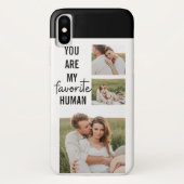 Modern Collage Couple Photo & Romantic Love Quote Case-Mate iPhone Case (Back)