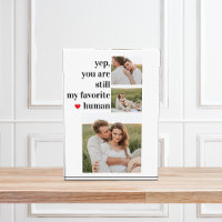Modern Collage Couple Photo Romantic Quote