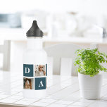 Modern Collage Fathers Photo & Green Daddy Gifts 532 Ml Water Bottle<br><div class="desc">A modern collage fathers photo is a personalised gift that combines multiple photos of a father or father figure in a creative and stylish manner. It involves selecting several meaningful pictures and arranging them in a collage format, often with overlapping or grid-like designs. The photos can feature different moments or...</div>