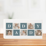 Modern Collage Fathers Photo & Green Daddy Gifts Wooden Box Sign<br><div class="desc">A modern collage fathers photo is a personalised gift that combines multiple photos of a father or father figure in a creative and stylish manner. It involves selecting several meaningful pictures and arranging them in a collage format, often with overlapping or grid-like designs. The photos can feature different moments or...</div>