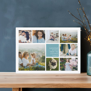 Modern Collage Hanukkah Photo Card