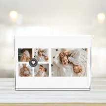 Modern Collage Personalised Family Photo Gift Block