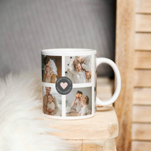 Modern Collage Personalised Family Photo Gift Coffee Mug