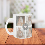 Modern Collage Personalised Family Photo Gift Frosted Glass Coffee Mug<br><div class="desc">Modern Collage Personalised Family Photo Gift</div>