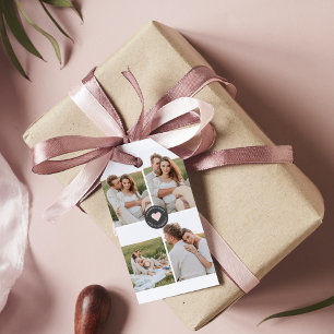 Modern Collage Personalised Family Photo Gift Gift Tags