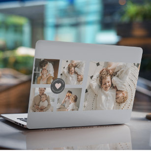 Modern Collage Personalised Family Photo Gift HP Laptop Skin