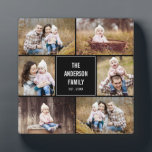 Modern Collage Personalised Plaque with Easel<br><div class="desc">This plaque with easel makes a great keepsake to preserve a great memory. Design by © berryberrysweet . Visit our website at www.berryberrysweet.com for matching items and more design options!</div>