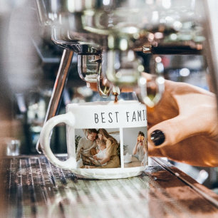 Modern Collage Photo & Best Family Ever Best Gift Espresso Cup