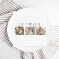 Modern Collage Photo & Best Family Ever Best Gift