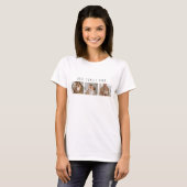 Modern Collage Photo & Best Family Ever Best Gift T-Shirt (Front Full)