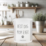 Modern Collage Photo Best Mum Dog Ever  Frosted Glass Coffee Mug<br><div class="desc">A modern collage photo of "Best Mum Dog Ever" is a wonderful tribute to a beloved pet who has provided endless love and joy to her family. This collage photo can be created using various photos of the dog throughout her life, showcasing her playful moments, her affectionate nature, and her...</div>