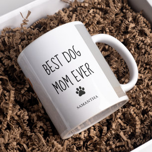 Modern Collage Photo Best Mum Dog Ever Mug