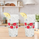 Modern Collage Photo &  Best Mum Ever Gift Glass<br><div class="desc">Modern Collage Photo & Text Best Mum Ever Gift. Best Personalised Gift For Mothers day,  Woman's day or Mum Birthday.  Surprise Mum With a Gift That’s As Amazing As She Is.</div>