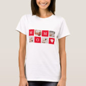 Modern Collage Photo &  Best Mum Ever Gift T-Shirt (Front)
