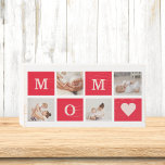 Modern Collage Photo &  Best Mum Ever Gift Wooden Box Sign<br><div class="desc">Modern Collage Photo & Text Best Mum Ever Gift. Best Personalised Gift For Mothers day,  Woman's day or Mum Birthday.  Surprise Mum With a Gift That’s As Amazing As She Is.</div>