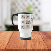 Modern Collage Photo Best Mum Ever Pink Gift