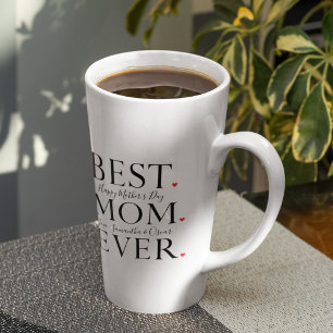 Modern Collage Photo Best Mum Happy Mothers Day Latte Mug