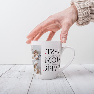 Modern Collage Photo Best Mum Happy Mothers Day Latte Mug