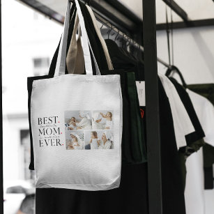 Modern Collage Photo Best Mum Happy Mothers Day Tote Bag