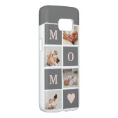 Modern Collage Photo Best Mum  Pink & Grey Gift Case-Mate Samsung Galaxy Case (Back/Right)