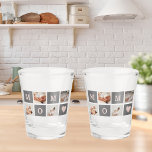 Modern Collage Photo Best Mum  Pink & Grey Gift Shot Glass<br><div class="desc">This modern collage photo frame makes for the perfect gift for a special mum in your life. The frame is designed with a pink and grey colour scheme, giving it a stylish and contemporary look that is sure to complement any home decor. The collage frame features multiple photo slots, allowing...</div>