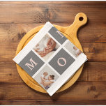 Modern Collage Photo Best Mum  Pink & Grey Gift Tea Towel<br><div class="desc">This modern collage photo frame makes for the perfect gift for a special mum in your life. The frame is designed with a pink and grey colour scheme, giving it a stylish and contemporary look that is sure to complement any home decor. The collage frame features multiple photo slots, allowing...</div>