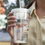 Modern Collage Photo & Colourful Best Mum Ever Gif Acrylic Tumbler<br><div class="desc">A modern collage photo and colourful "Best Mum Ever" gift is a thoughtful and personalised present for any mother. The collage photo is a collection of various pictures that have been artfully arranged to form a cohesive and visually appealing composition. These photos may feature cherished memories, family members, and special...</div>