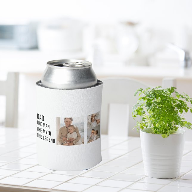 Modern Collage Photo | Dad Gift Can Cooler (Creator Uploaded)