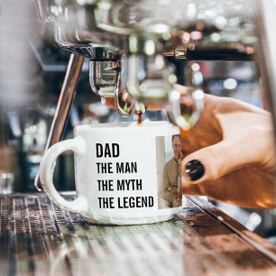Modern Collage Photo Dad Gift Espresso Cup