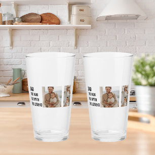 Modern Collage Photo   Dad Gift Glass
