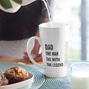 Modern Collage Photo   Dad Gift Latte Mug