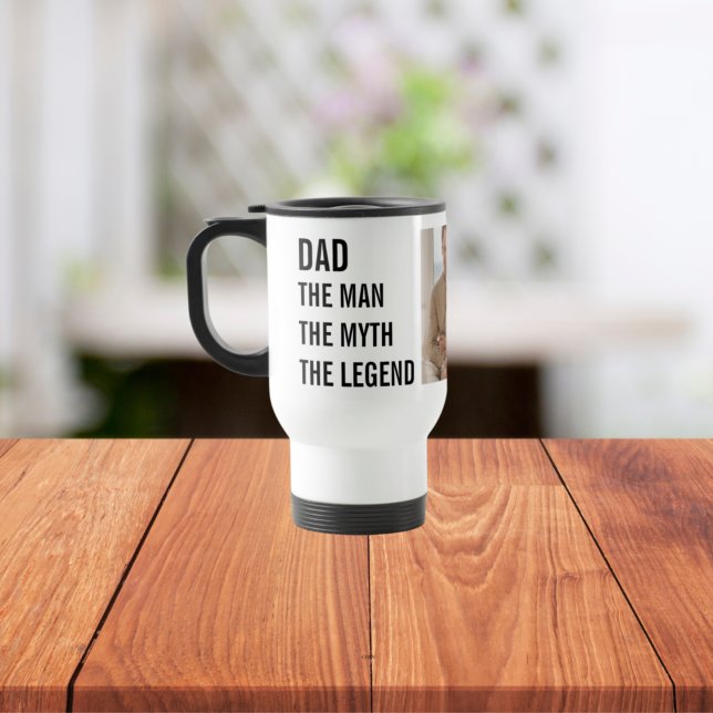 Modern Collage Photo | Dad Gift Travel Mug (Creator Uploaded)