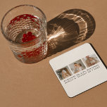 Modern Collage Photo & Grey Best Dad Ever Gift Square Paper Coaster<br><div class="desc">Modern Collage Photo & Grey Best Dad Ever Gift is a thoughtful and unique gift idea for any dad who loves photography and appreciates personalised gifts. Overall, this gift is a perfect way to celebrate Father's Day, birthdays, or any other special occasion for your dad. It is a thoughtful and...</div>