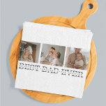 Modern Collage Photo & Grey Best Dad Ever Gift Tea Towel<br><div class="desc">Modern Collage Photo & Grey Best Dad Ever Gift is a thoughtful and unique gift idea for any dad who loves photography and appreciates personalised gifts. Overall, this gift is a perfect way to celebrate Father's Day, birthdays, or any other special occasion for your dad. It is a thoughtful and...</div>