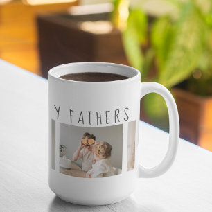 Modern Collage Photo & Happy Fathers Day Best Gift Coffee Mug