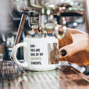 Modern Collage Photo & Happy Fathers Day Gift Espresso Cup