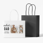 Modern Collage Photo Happy  Fathers Day Gift Large Gift Bag<br><div class="desc">The "Modern Collage Photo Colourful Best Dad Ever Gift" is a personalised and unique present for any dad who deserves to be celebrated. The gift is a collage photo made up of several individual images that have been carefully arranged to create a stunning and eye-catching design. The gift is a...</div>
