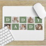 Modern Collage Photo & Happy Fathers Day Gift Mouse Mat<br><div class="desc">A modern collage photo is a creative way to celebrate and honour someone special in your life, such as your father, on Father's Day. It involves compiling various photos and arranging them together in a visually appealing manner to create a cohesive and meaningful composition. To create a modern collage photo...</div>