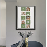 Modern Collage Photo & Happy Fathers Day Gift Poster<br><div class="desc">A modern collage photo is a creative way to celebrate and honour someone special in your life, such as your father, on Father's Day. It involves compiling various photos and arranging them together in a visually appealing manner to create a cohesive and meaningful composition. To create a modern collage photo...</div>