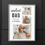Modern Collage Photo Happy  Fathers Day Gift Poster<br><div class="desc">Modern Collage Photo Happy  Fathers Day Gift</div>
