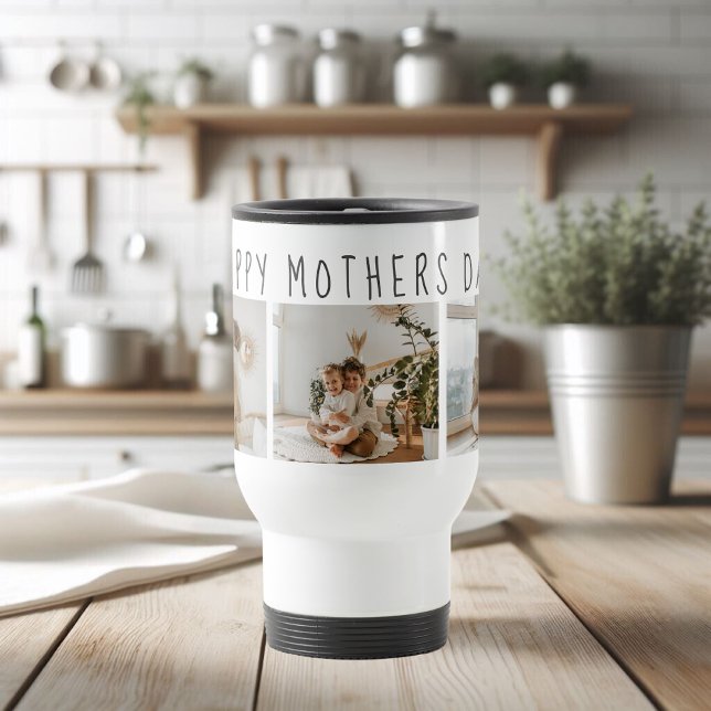 Modern Collage Photo – Happy Mother’s Day Gift Travel Mug (Creator Uploaded)