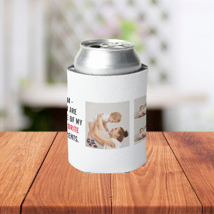 Modern Collage Photo & Happy Mothers Day Gift Can Cooler