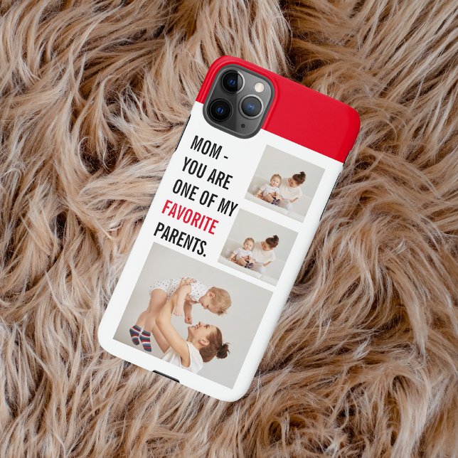 Modern Collage Photo & Happy Mothers Day Gift iPhone Case (Creator Uploaded)