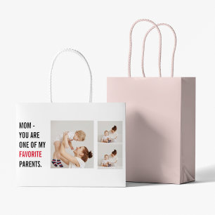 Modern Collage Photo & Happy Mothers Day Gift Large Gift Bag