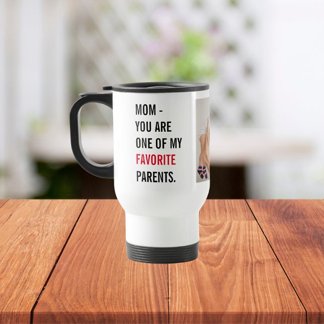 Modern Collage Photo & Happy Mothers Day Gift Travel Mug (Creator Uploaded)