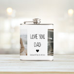 Modern Collage Photo & Love You Dad Gift Hip Flask<br><div class="desc">A "Love You Dad" gift is a present that expresses your love and appreciation for your father. This can take many forms,  from sentimental keepsakes to practical items that he will use and enjoy.</div>