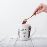 Modern Collage Photo & Love You Dad Gift Latte Mug<br><div class="desc">A "Love You Dad" gift is a present that expresses your love and appreciation for your father. This can take many forms,  from sentimental keepsakes to practical items that he will use and enjoy.</div>