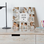 Modern Collage Photo Love You Grandma Best Gift Canvas Print<br><div class="desc">A modern collage photo of you and your grandma can be the perfect gift to show her how much you love and appreciate her. This unique and thoughtful gift is a great way to preserve your special memories together and create a beautiful piece of art that she can display in...</div>