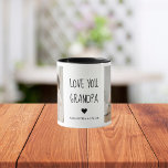 Modern Collage Photo Love You Grandpa Best Gift Mug<br><div class="desc">Modern Collage Photo Love You Grandpa Best Gift</div>